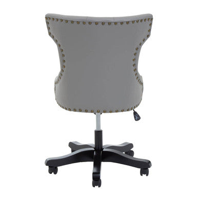 Walson Grey Leather Effect Home Office Chair