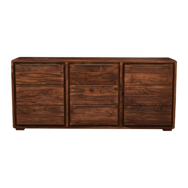 Two Door Three Drawer Sheesham and Acacia Sideboard | Surati