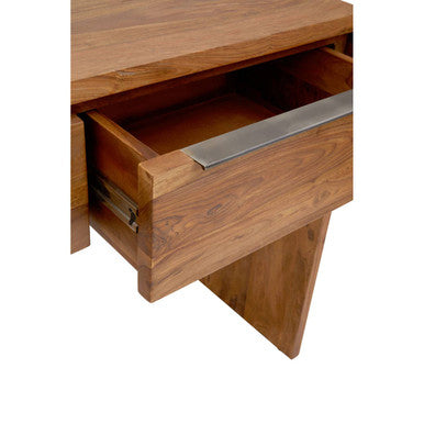 Surati Two Door Sheesham And Acacia Console Table