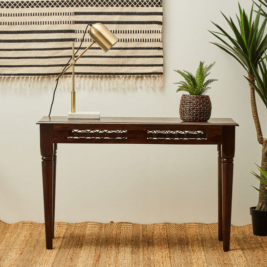 Srina Dark Sheesham Wood Console Table