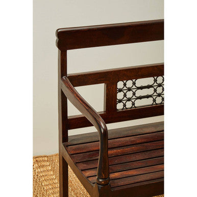 Srina Brown Sheesham Wood Bench