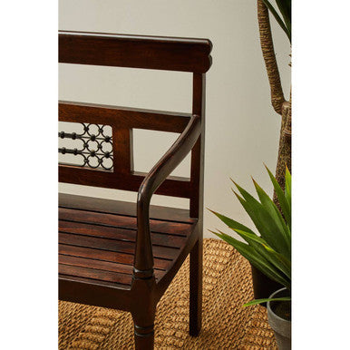 Srina Brown Sheesham Wood Bench