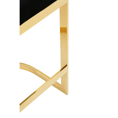 Azalea Black Velvet Bar Stool