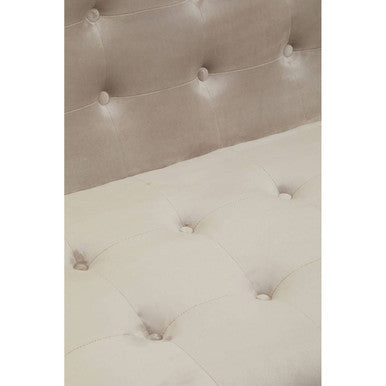 2 Seater Mink Velvet Sofa, Azalea