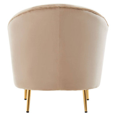 Yasmeen Mink Velvet Armchair