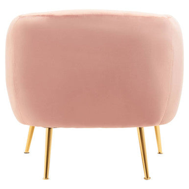 Yasmeen Pink Velvet Armchair