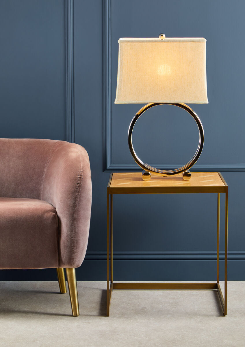 Yasmeen Pink Velvet Armchair