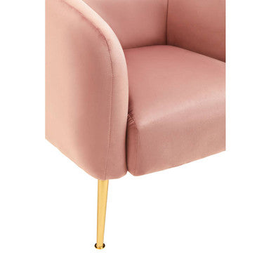Yasmeen Pink Velvet Armchair
