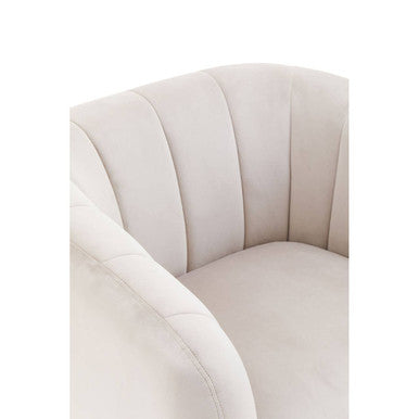 Yasmeen Silver Grey Velvet Armchair