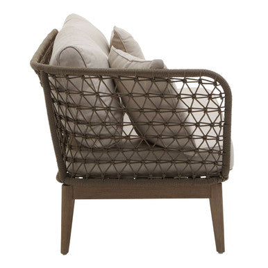 Woven Rope Chaise Longue with Cushions | Opus