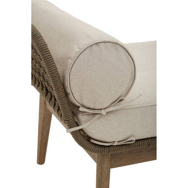Natural Rope Woven Longue Bench with Cushions | Opus
