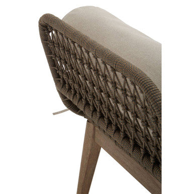 Natural Rope Woven Longue Bench with Cushions | Opus