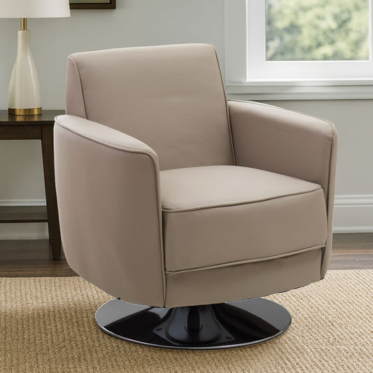 Wester Mink Leather Effect Chair