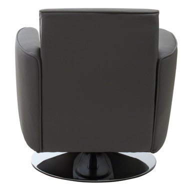 Wester Grey Leather Effect Chair