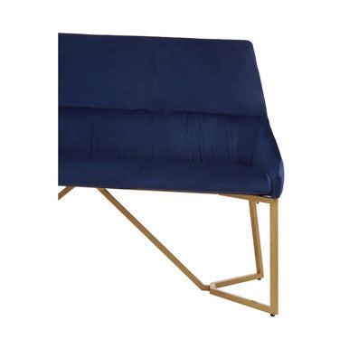 Vieste Midnight Velvet Bench