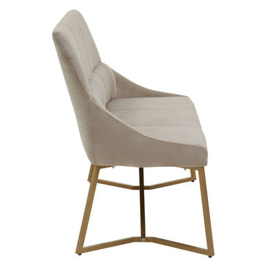 Vieste Mink Velvet Bench