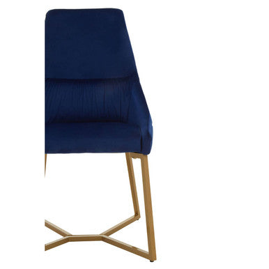 Vieste Midnight Velvet Dinner Chair