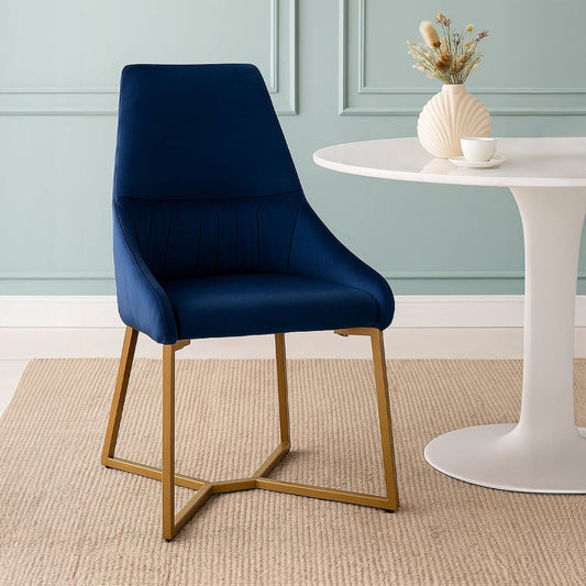 Vieste Midnight Velvet Dinner Chair