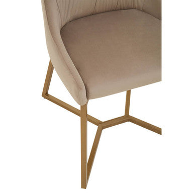 Mink Velvet Dining Chair | Vieste