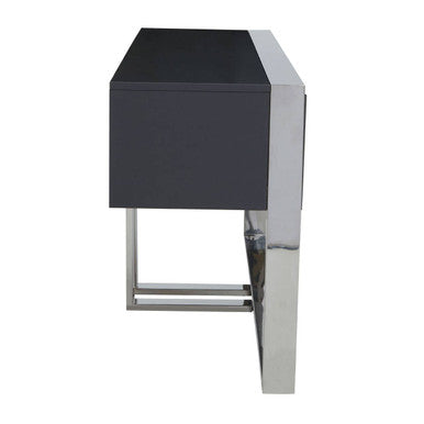 Genoa Grey Hi Gloss Finish Console Table