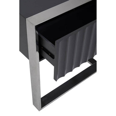 Genoa Grey Hi Gloss Finish Console Table