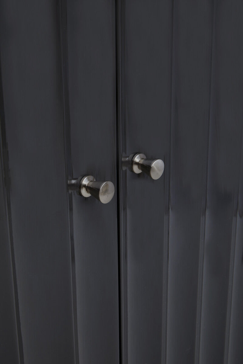 Genoa Grey Hi Gloss Cabinet