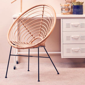 Java Natural Rattan Round Chair