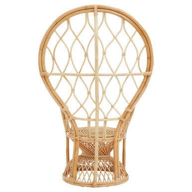 Java Natural Rattan Curved Chair