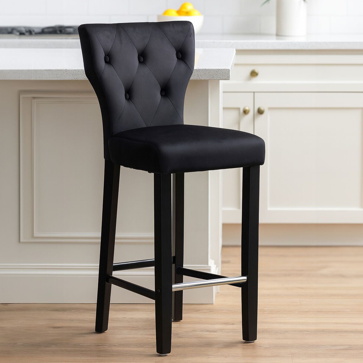 Decatour Black Bar Stool