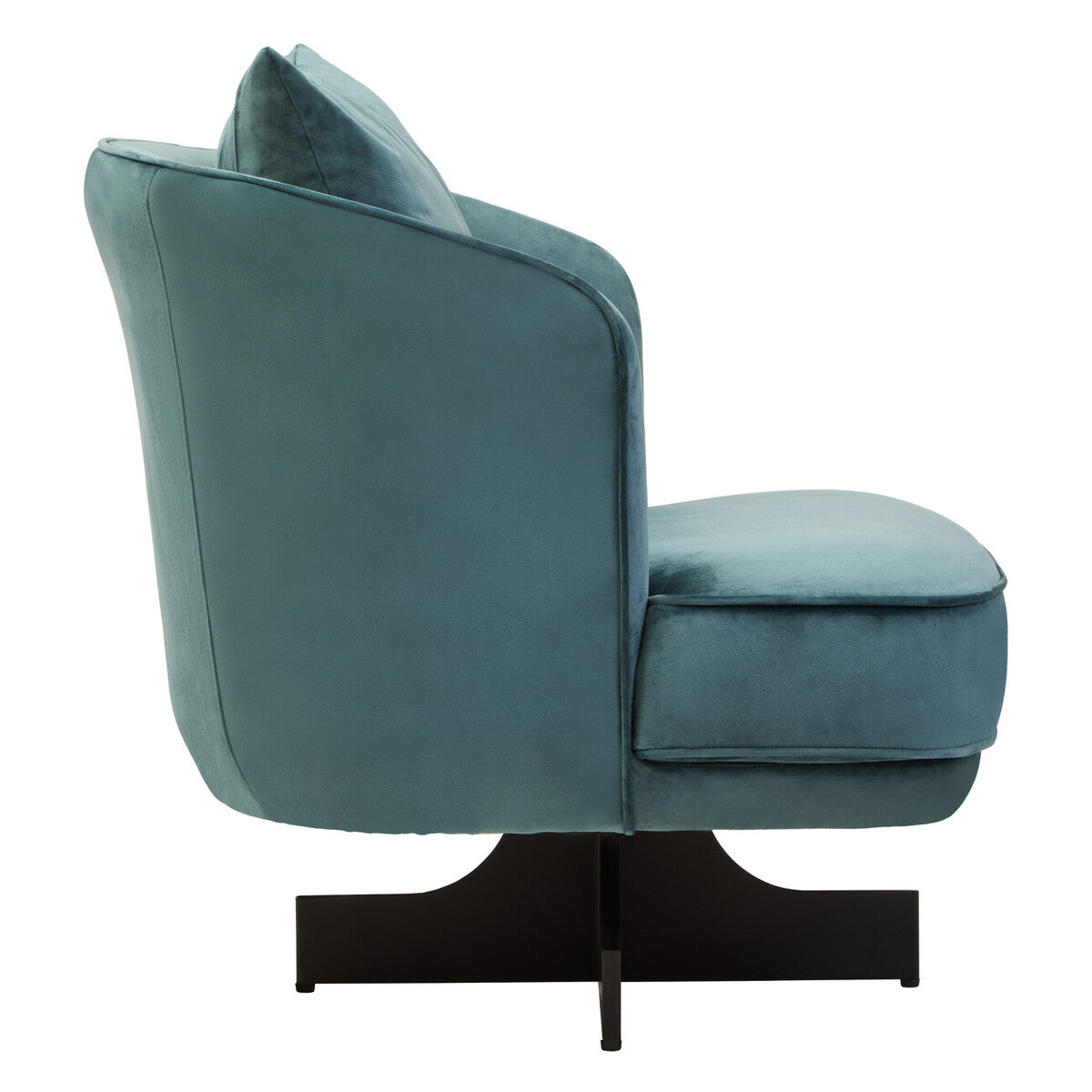 Hale Azure Velvet Revolving Chair