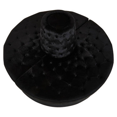 Black Velvet Modular Round Sofa | Hartford