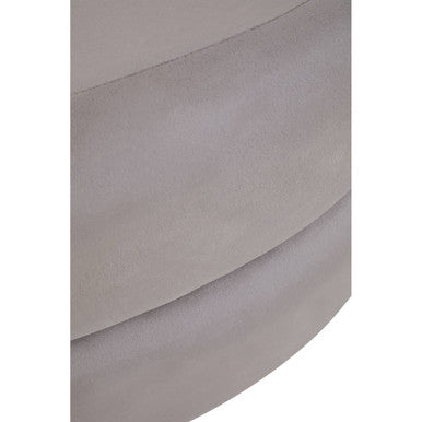Hartford Mink Velvet Pouffe with Footrest