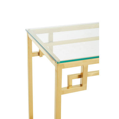 Allure Gold Brushed Console Table