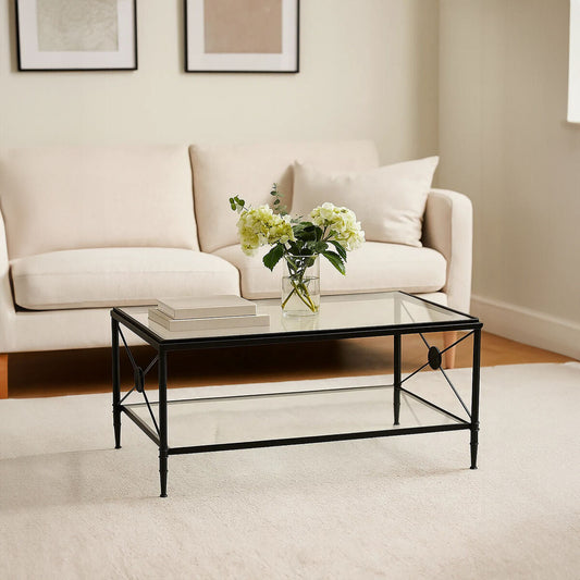 Axis Coffee Table With Black Finish Frame