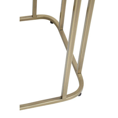 Ella Mirrored Top Side Table With Gold Polished Frame