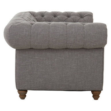 2 Seater Grey Linen Sofa | Stella