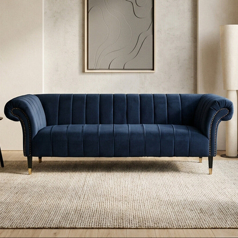 3 Seater Midnight Velvet Sofa, Siena