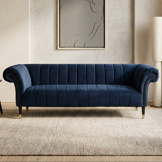 3 Seater Midnight Velvet Sofa, Siena