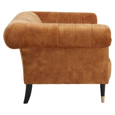 2 Seater Gold Velvet Sofa | Siena