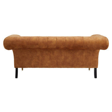 Siena Two Seat Gold Velvet Sofa
