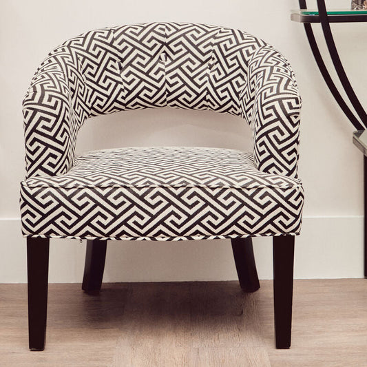 Regents Park Greek Key design Cutout Lounge Chair