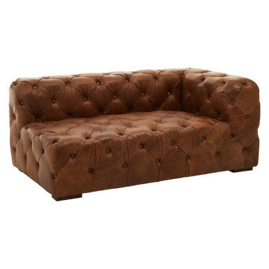 Brown Leather Right Arm Modern Chesterfield Modular Sofas, Hoxton