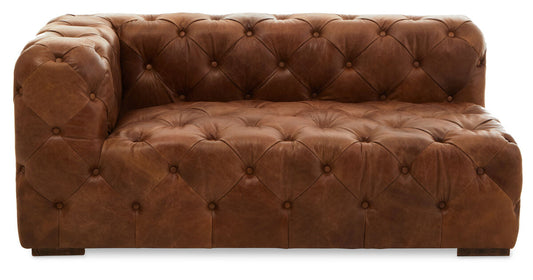 Hoxton Tufted Leather Right Arm Sofa