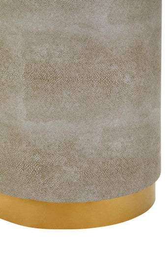 Cadio Shagreen Effect Round Stool