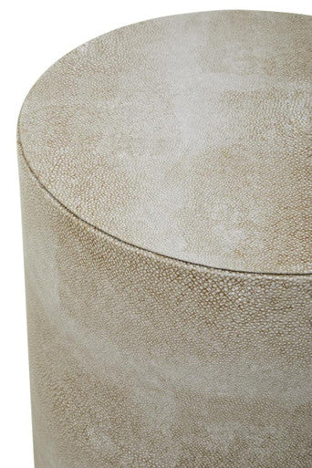 Cadio Shagreen Effect Round Stool