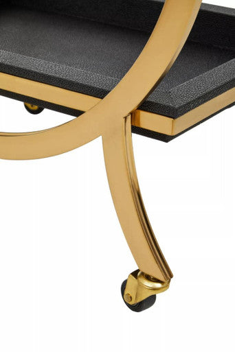 Cardoba Two Tier Black Serving Trolley