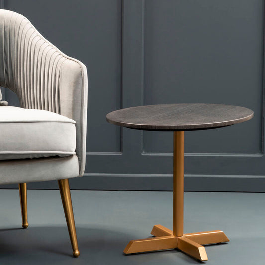 Varana Black Marble Top Round Table