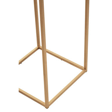 Mandoli Nest Of 2 White Marble Top Square Side Tables