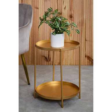 Mandoli Gold Side Table