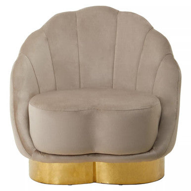 Biarritz Mink Velvet Chair